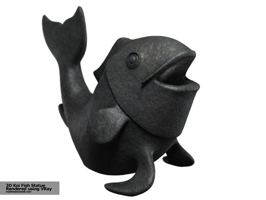 3D Koi Fish Statue Mathew Stowell's Portfolio