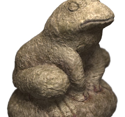 3D Stone Frog Statue